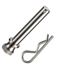 Stainless Steel Trailer Hitch Pin And Clip Five Eighths Inch Diameter Fits Two Inch And Two And A Half Inch Receivers Rust Resistant Heavy Duty