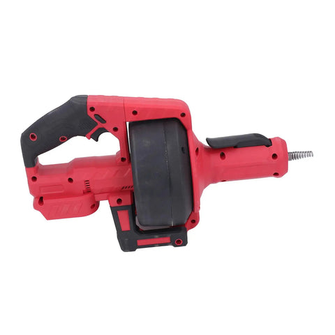 Cordless Electric Drain Auger Knocks Out Nasty Drain Clogs Fast With 23 Foot Flexible Spiral Cable for Sinks Toilets and Bathtubs, heavy duty tool.