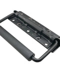 Heavy Duty Folding Spring Handle 125x81mm Black Steel Case Handle For Props Boxes And Tool Boxes 2 Pack Rubberized Grip