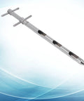 304 Stainless Steel Soil Sampler Probe With T Handle 0.54m Depth for soil testing in gardens and farms, showing angled view.