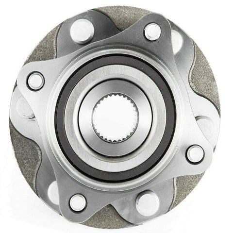 Front view of 4X4 Front Wheel Bearing Hub Assembly Set For Toyota Fits Tacoma 4Runner FJ Cruiser And Lexus GX460 GX470 6 Lug Hubs