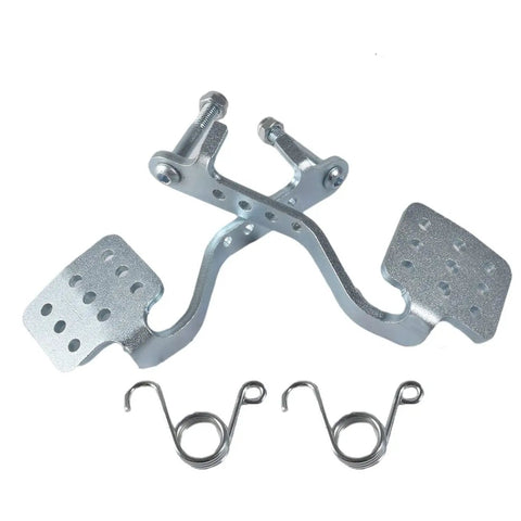 Brake And Throttle Pedal Kit With Return Springs For 196cc Go Karts And Drift Trikes heavy duty zinc plated parts