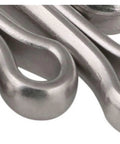 Top Tier 304 Stainless Steel Cotter Pins Assortment Kit With Corrosion Resistant Wave Shape Design For Heavy Machinery Metalworking and Fastening Jobs close-up of wave shape design