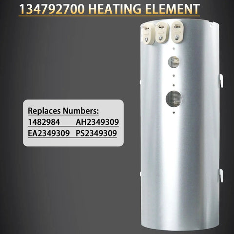 134792700 Dryer Heating Element Replacement 240V 5500W 3 Coil With Housing For Electrolux Frigidaire product image with replacement numbers