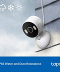 2K Indoor Outdoor Wired Security Camera Kit For Dope Home Surveillance With Baby Monitor And Pet Cam mounted on wall