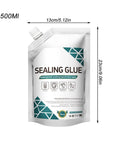 Heavy Duty Concrete Crack Filler And Cement Joint Sealant For Driveway Repair No Fuss Quick Fix Exterior Masonry Waterproof self-leveling patch kit in 500ml pouch.