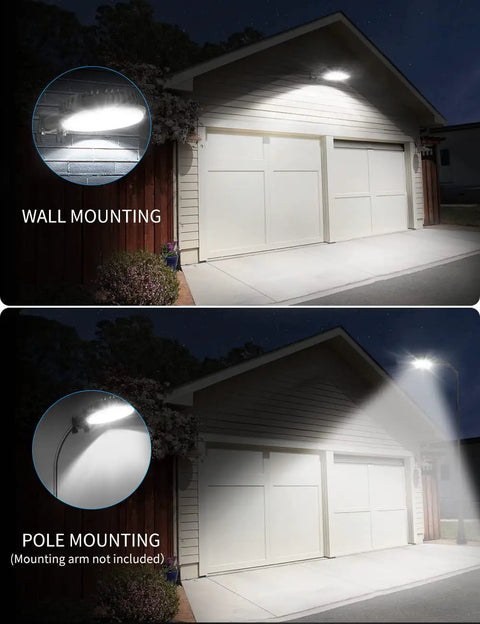 Dusk To Dawn 150W LED Barn Light Heavy Duty Outdoor Security Flood Light 18000 Lumens 6500K Daylight IP65 Waterproof For Garage Yard Street Warehouse Barns 2 Pack