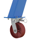 Heavy Duty Welded Steel Fixed Gantry Crane With 10000 Lb Capacity And Smooth Rolling Locking Casters mounted wheel detail