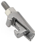 Heavy Duty M8 Double Jaw C Clip Caliper Hook Screwclamp Forged From Knockout 304 Stainless Steel, side view showing details.
