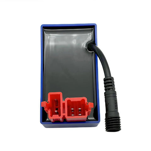 Six Pin DC Racing CDI Box For CG125 And 150cc 200cc 250cc Motorcycles with one meter wire, black rectangular unit