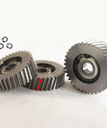 Close-up of Three Pack E Bike Motor Gear Clutch Kit With 36 Tooth Planetary Gear And 7.94mm Steel Bearings for electric bikes.