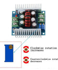 Beast Buck Converter Module 6-40V To 1.2-36V, 20A 300W Adjustable Step Down Regulator with heat sink and adjustment diagram