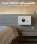 Small 1.2 Cu Ft Safe Box With Digital Keypad And 2 Bolt Anti Theft Locks Reinforced Steel Safe installed in wall