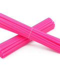 Colorful Bicycle Spoke Skins Wraps Kit 72 Pcs Wheel Decoration For Bike Wheels Easy Install With 11 Colors To Mix And Match Dope Pink Included