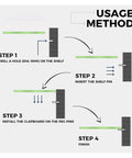Installation guide for 500 Piece Heavy Duty Shelf Support Pins Set For Cabinets And Wardrobes Silver Tone 5mm By 19mm Nickel Plated Iron