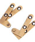 Bronze Hidden Pivot Door Hinges 2 Pack Heavy Duty Metal Door Pivot Hinges For Secret Bookcase And Cabinet Invisible