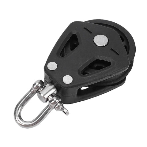 Single Swivel Sailing Block 50mm Stainless Steel Bearing Nylon Wheel Marine Pulley For Boat Rigging And Rope Guidance