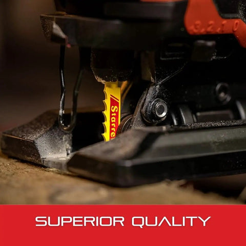 Bi-Metal Unified Shank Jigsaw Blade For Wood Cutting High Precision 3 Inch Length 6 TPI Ground Tooth in jigsaw close-up