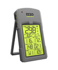 Launch Mate Golf Launch Monitor With Real Time Swing Speed Ball Speed Carry Distance Smash Factor Feedback Practice Analytics And All The Data To Dial In Your Swing And Lower Your Score, featuring LCD display showing golf stats.