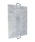 Heavy Duty Aluminum Dock Plate And Loading Ramp Crushes 3000 Lbs Loads With Beast Mode Strength For Pallet Jacks And Carts, 24x36 inch with diamond tread.
