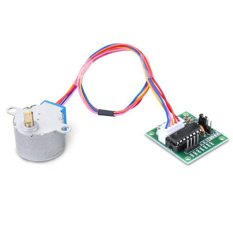 Longruner 28BYJ-48 geared stepper motor with ULN2003 driver board and multi-color wires