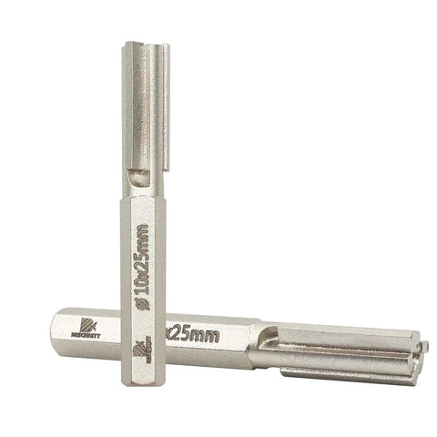 Pro Grade Carbide Brick Mortar Grout Cutter Bit, 10 mm Diameter By 25 mm Length, Hex Shank For Hand Drill, Pack Of Two