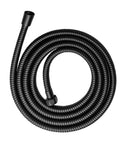 100 Inch Kink Free Stainless Steel Shower Hose With Brass Insert And Nut, Matte Black Electroplated Finish, Coiled View