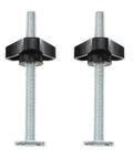 Two Pack M8 T Track Bolts With Knobs And T Slot Clamps For Woodworking Jigs And Fasteners Cast From Lightweight Plastic Easy To Tighten With Zero Sharp Edges Pro Grade Great For Hand Tools Screws Nuts And Clamps