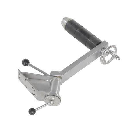 Heavy Duty Steel Reel Rotator Manual Work Positioner Attachment With Adjustable Hand Crank showing gray powder coated steel design.