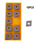10 Pack CNMG 431 Carbide Turning Inserts TiN Coated For Steel Semi Finishing And Cast Iron Machining Half Inch IC 0.016
