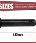 Two Pack 711-0415 Clevis Pin Replacement For Lawn Tractors And Yard Machines Heavy Duty Pin, 1.87-inch, black metal, size label
