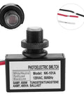 Two Pack Outdoor No Fuss Light Control Sensor Switches With Dusk To Dawn Photocell, 120V AC Hard Wired Post Light Sensor close-up