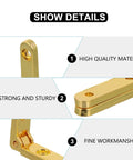 Close-up of Tough Zinc Alloy Jewelry Box Hinges 90 Degree Spring For Miniature Furniture And Wooden Boxes showing material and design details.