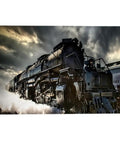 Dope Steam Locomotive In Motion Poster Wall Art Print Canvas Painting For Bedroom Living Room Bathroom Or Office Decor Frame Style 08x12 12x18 16x24 20x30 24x36, depicting a powerful locomotive moving through steam and clouds.