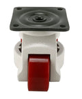 Tough As Nails Leveling Casters 4 Pack With Slick Poly Wheels And Thick Nbr Rubber Pads showing a single caster with a heavy-duty plate mount.