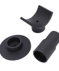 Heavy Duty Iron Bottle Jack Saddle Lift Pad Adapter 3 Inch Lifting Surface For 12 Ton Bottle Jacks Built Tough For Garage RV Farm And Overlanding Vehicles Sturdy Support For Safe Lifts components in black.