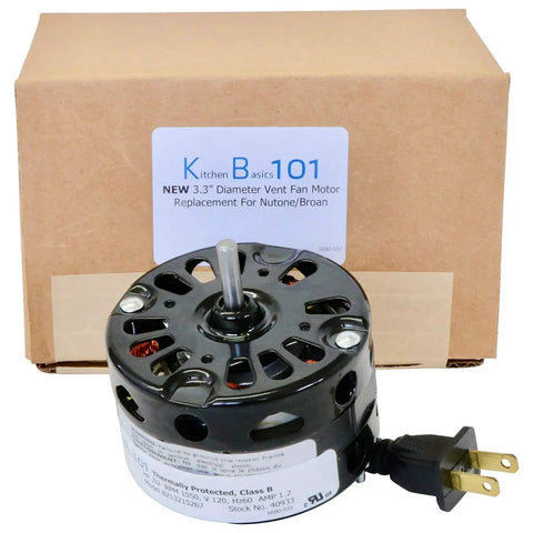 3.3 Inch Vent Fan Motor Direct Replacement For Nutone Broan JA2B104N 40933 86933 8693000 86933000 120V 60Hz 1550 RPM CCWSE