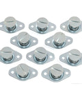 Straight Up Heavy Duty Quarter Turn Fasteners With Five Sixteen Inch Shank Zinc Plated Steel Slotted Drive Self Ejecting Mechanism packed in a set of 10.