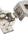 Pro Level Compact Concealed Cabinet Hinges One Pair Self Closing Face Frame Hardware With One Quarter Inch Overlay in nickel plating.