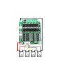 Heavy Duty 4 Pack 14.8V 4S 30A Bms Protection Board For 18650 Li Ion Cells featuring precise voltage monitoring and smart cutoff.