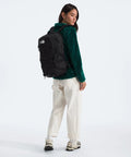 Person wearing Borealis Commuter Laptop Backpack With Water Repellent Fabric Laptop Sleeve And Large Main Compartment Ergonomic FlexVent Support.