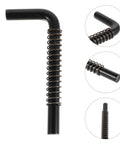 Heavy Duty Trailer Gate Spring Latch Pin Repair Kit With Easy Install Beefy Built Metal Latch For Utility Trailers Reliable Locking Mechanism Simple Setup Universal Fit black steel spring latch pin