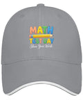Show Your Work Math Themed Adjustable Light Grey Hat For Women Cool Low Profile Cotton Cap Breathable with Math Test Day Design