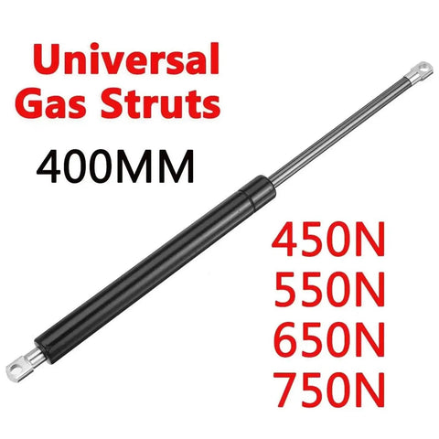 Heavy Duty Gas Struts Pair 400mm 450 To 750N Lift Supports For RV Beds Windows Hoods And Campers Hydraulics Gas Springs Slow Smooth Lift For Caravans Vans Buses And Trucks, 400mm 450N 550N 650N 750N