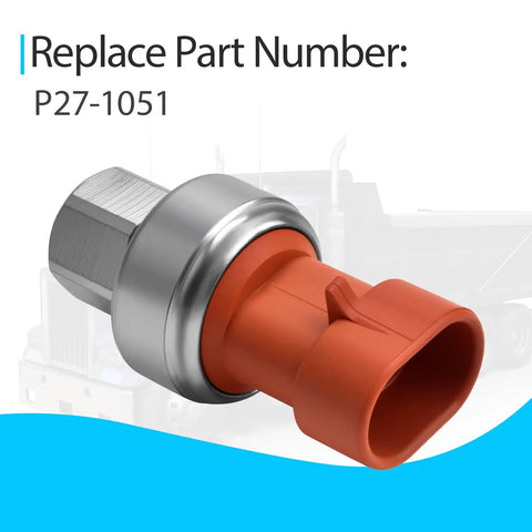 AC Pressure Switch Sensor For P27-1051 High Pressure Transducer Ready To Drop In Truck Air Conditioning Replacement Part