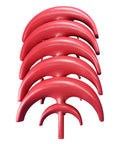 Red blades for 600W Vertical Axis Wind Turbine Kit With 5 High Efficiency Blades 12V DC Generator For Off Grid Home Power