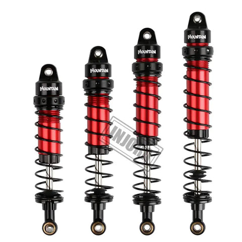 Four Piece 90mm RC Shock Absorber Set For 1 10 Scale Crawler Models Ideal For Axial SCX10 90046 AXI231017 And TRX4 D90 Durable Metal