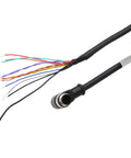 M12 A Coded 12 Pin GPIO Power Cable 90 Degree Male To Flying Leads for industrial automation and machine vision applications