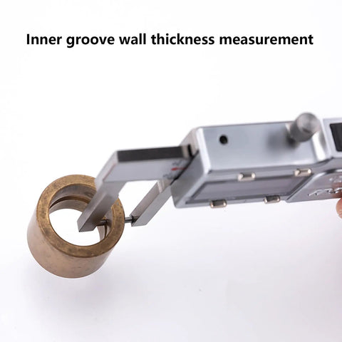 All In One Outside Groove Caliper With High Resolution Readout For Wall Thickness Inside Bores And Recesses measuring inner groove
