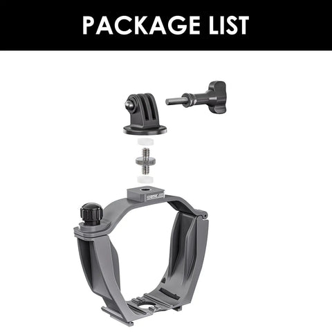 Camera Mount Expansion Bracket With 1 Quarter Inch Screw Hole And Cold Shoe For Air 3 Drone Compatible With Action Cameras
